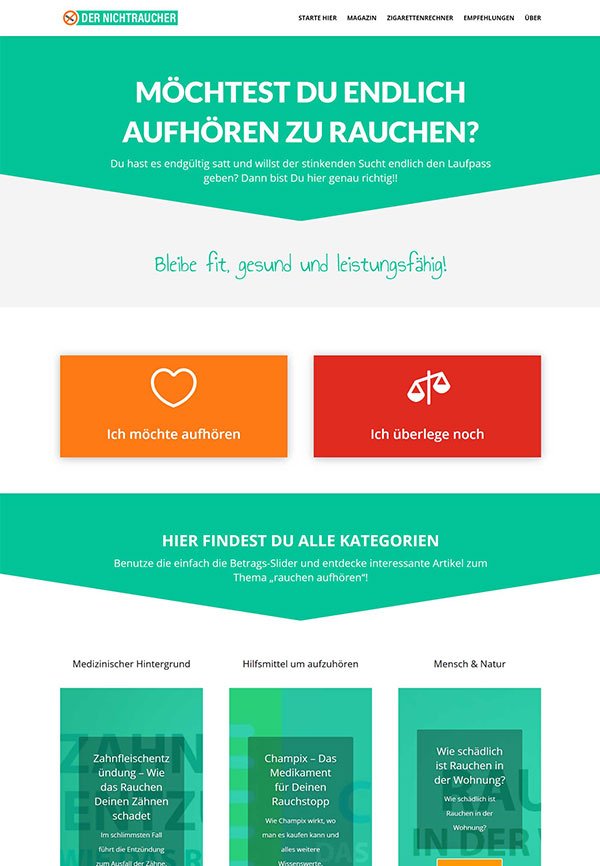 Webdesign und Branding - Referenz Blog