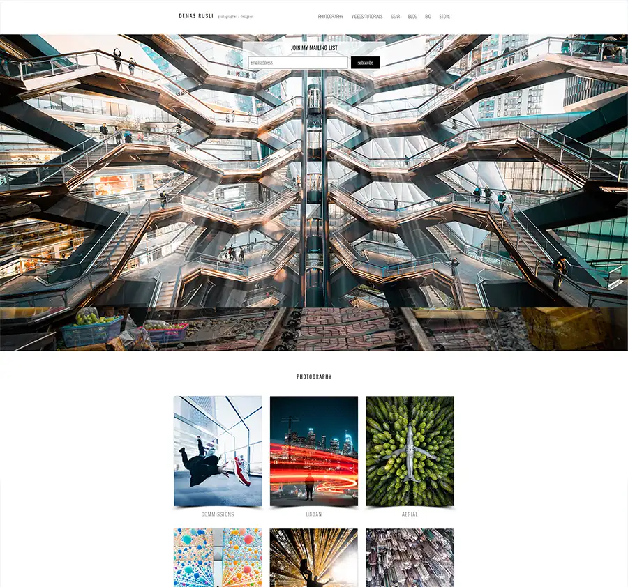 Portfolio Website-Typ