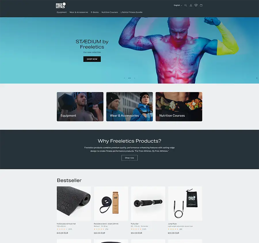 Website Typ E-Commerce-Webseite