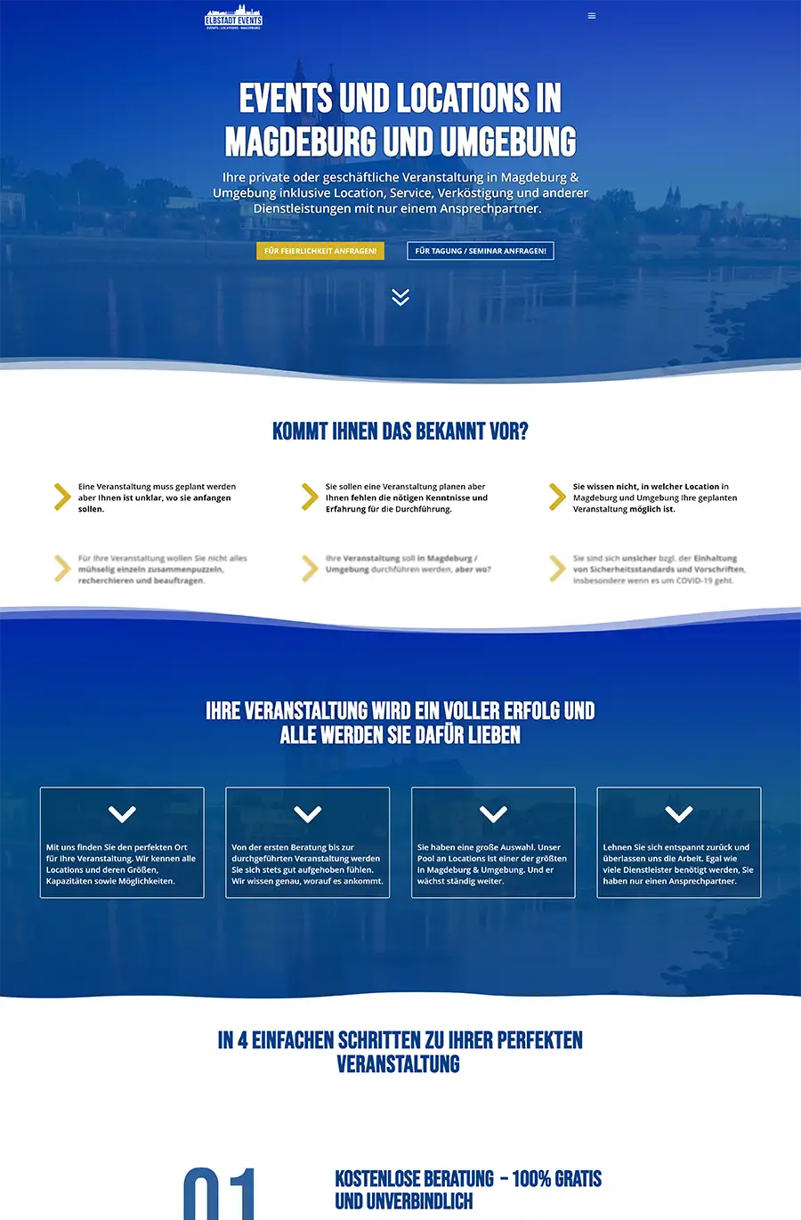 Website-Typ Onepager