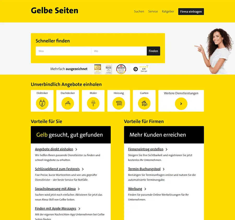 Website Typ Verzeichnisse